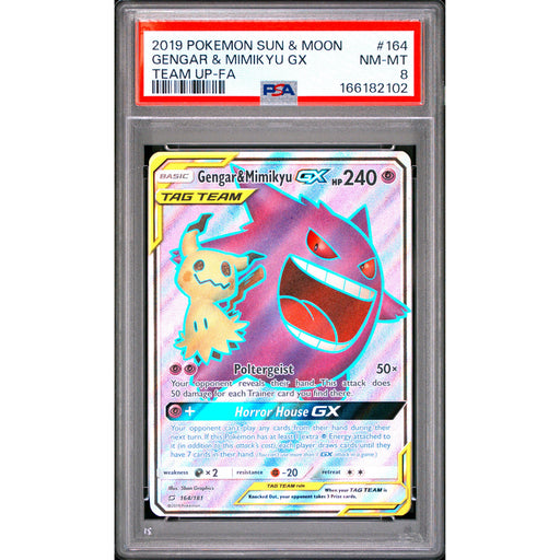 Pokémon TCG: Gengar & Mimikyu Gx #164 PSA 8-166182102