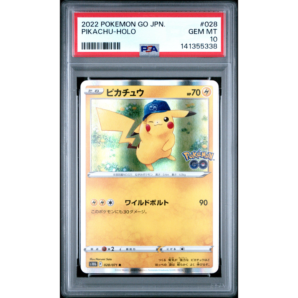 Pokémon TCG: Pikachu #028 PSA 10 Holo - Japanese