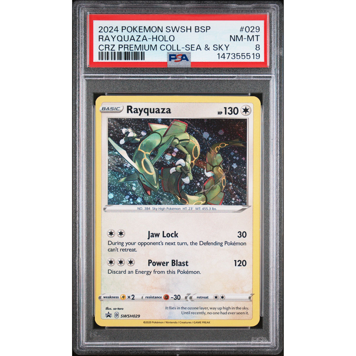 Pokémon TCG: Rayquaza Holo #029 PSA 8-147355519