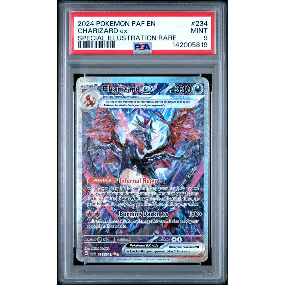 Pokémon TCG: Charizard Ex #234 PSA 9 - Paldean Fates
