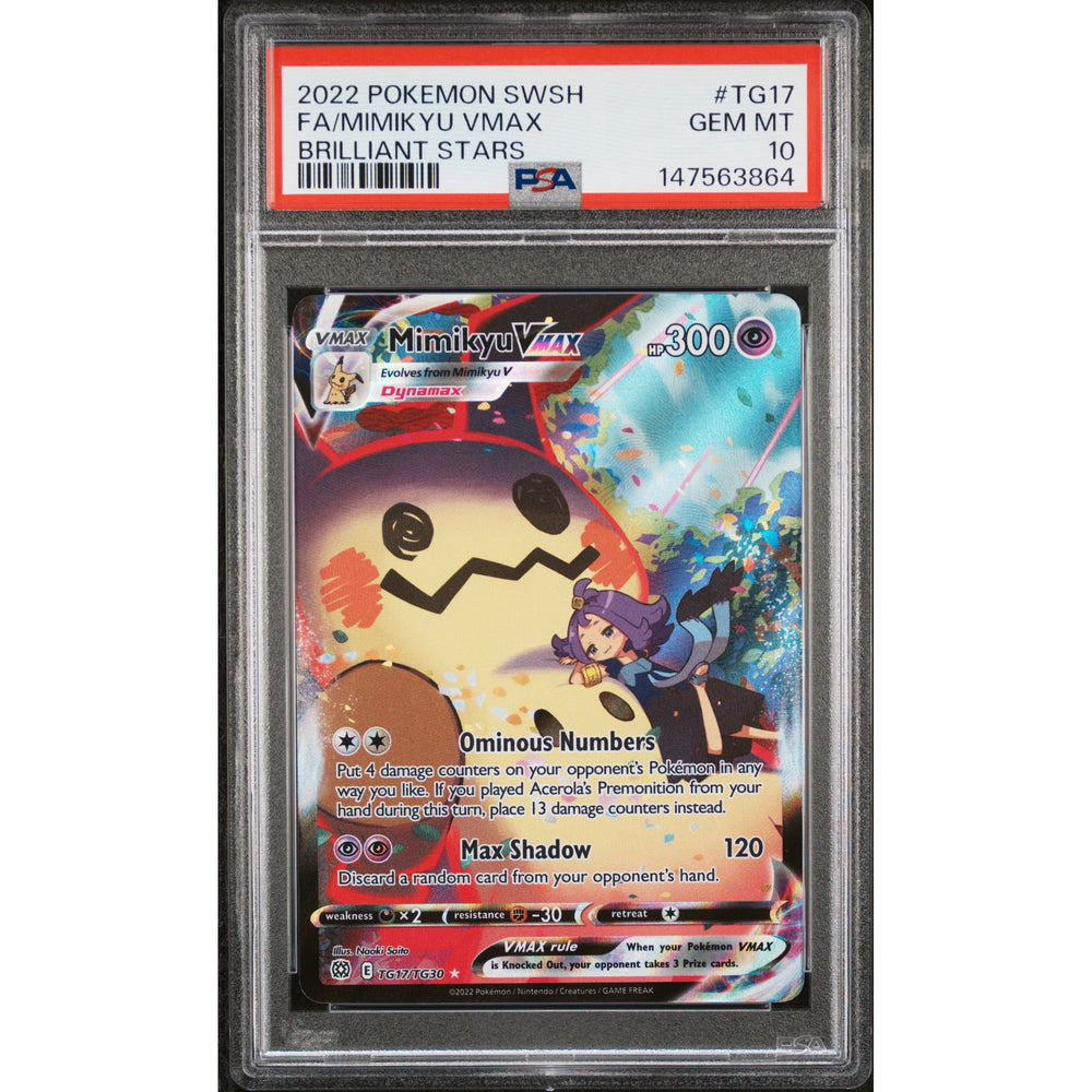 Pokémon TCG: Mimikyu Vmax #TG17 PSA 10