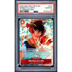 One Piece TCG: Monkey D. Luffy #015 PSA 10