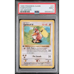 Pokémon TCG: Farfetch'd 27 1st edition PSA 9 - Base Set