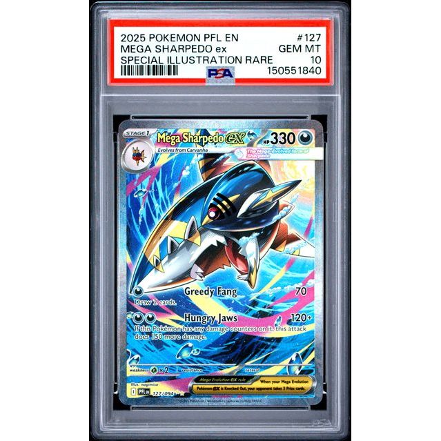 Pokémon TCG: Mega Sharpedo Ex #127 PSA 10-150551840