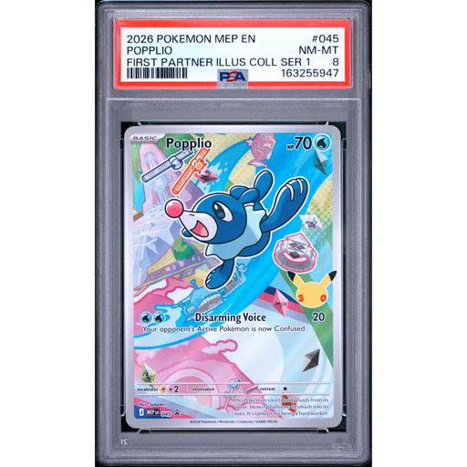 Pokémon TCG: Popplio #045 PSA 8-163255947
