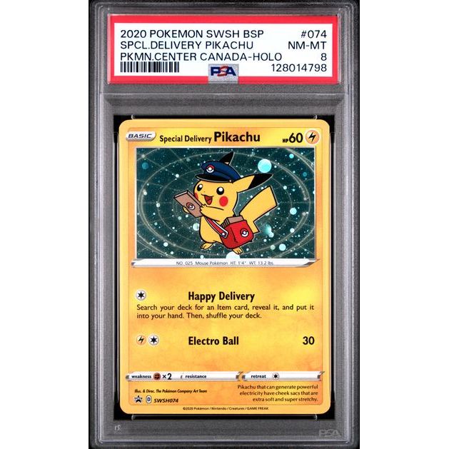 Pokémon TCG: Special Delivery Pikachu #074 PSA 8