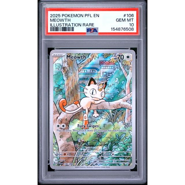 Pokémon TCG: Meowth #106 PSA 10-154876508