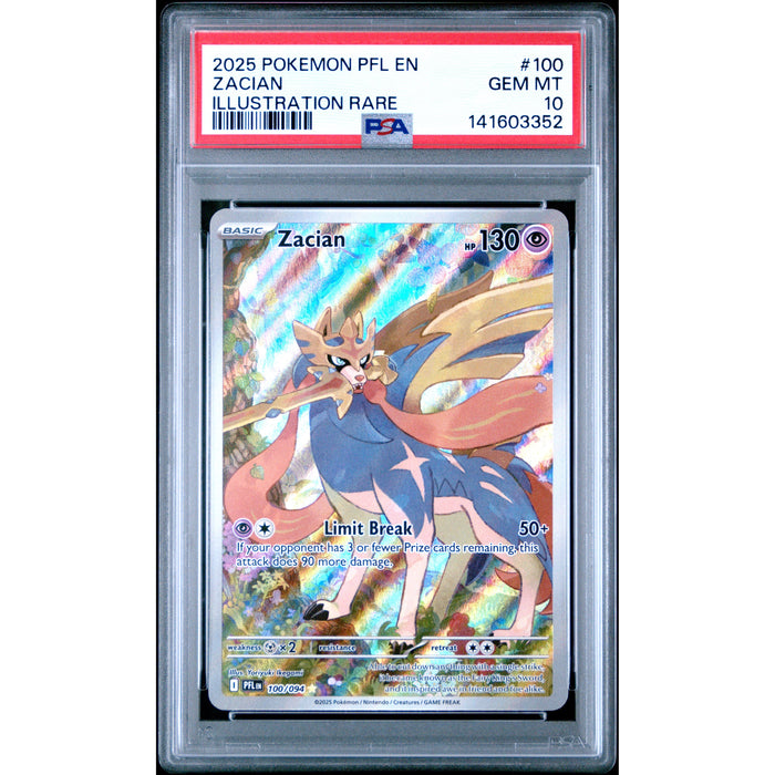 Pokémon TCG: Zacian #100 PSA 10-141603352