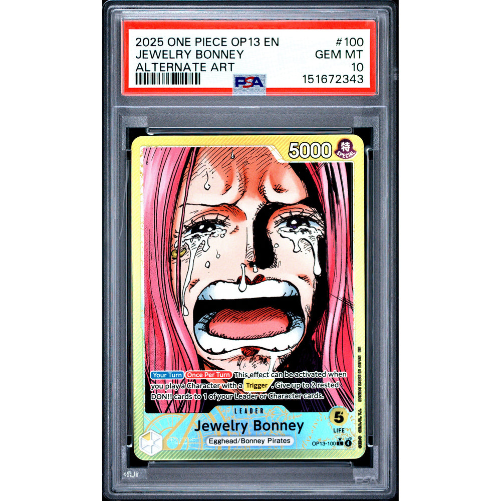 One Piece TCG: Jewelry Bonney #100 PSA 10