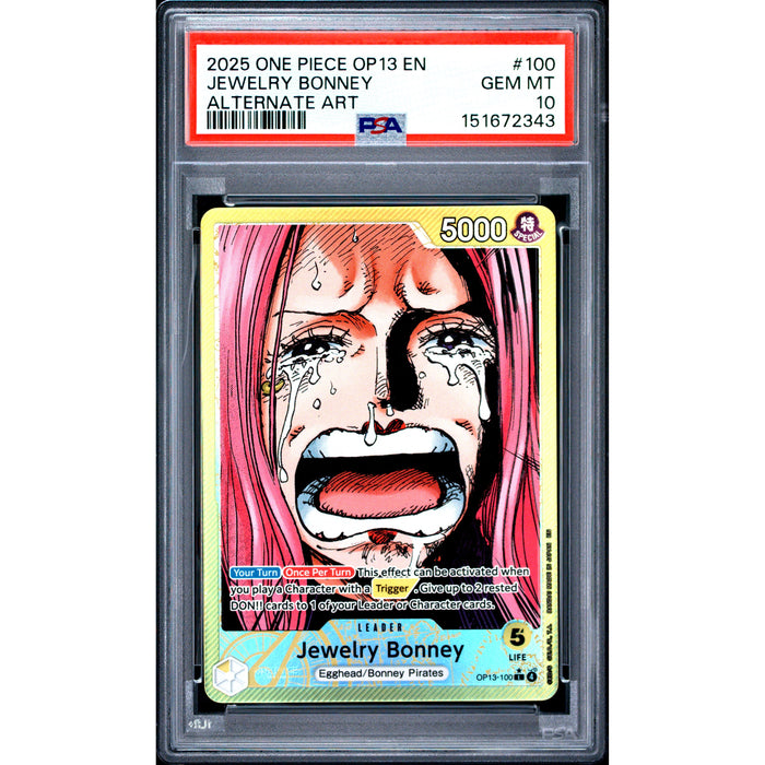 One Piece TCG: Jewelry Bonney #100 PSA 10-151672343