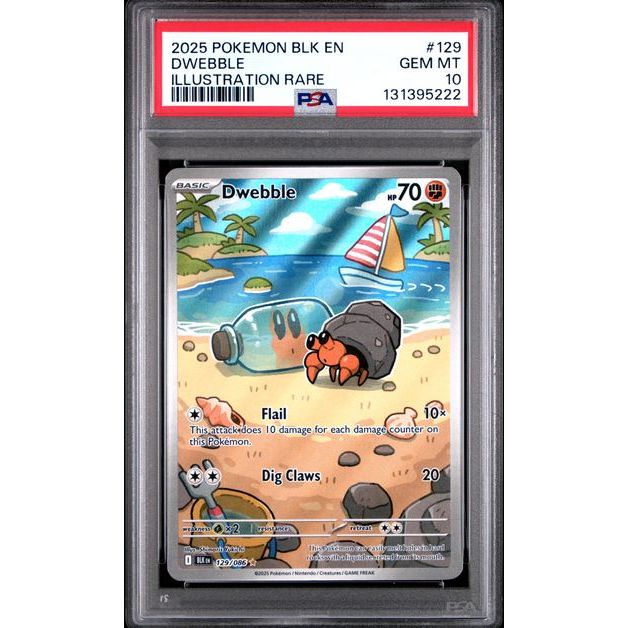 Pokémon TCG: Dwebble #129 PSA 10 - Black Bolt