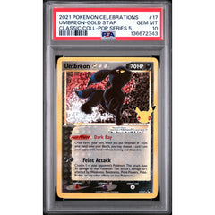 Pokémon TCG: Umbreon Gold Star #17 PSA 10 - Celebrations