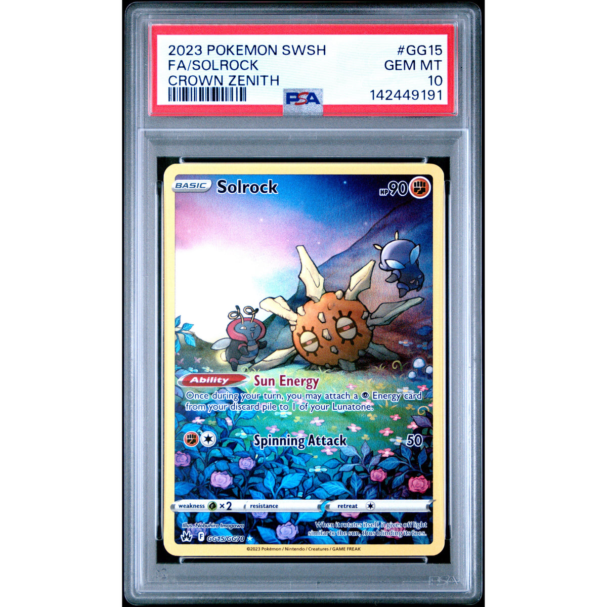 Pokémon TCG: Solrock #GG15 PSA 10-142449191