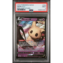 Pokémon TCG: Mimikyu V #068 PSA 9 - Brilliant Stars