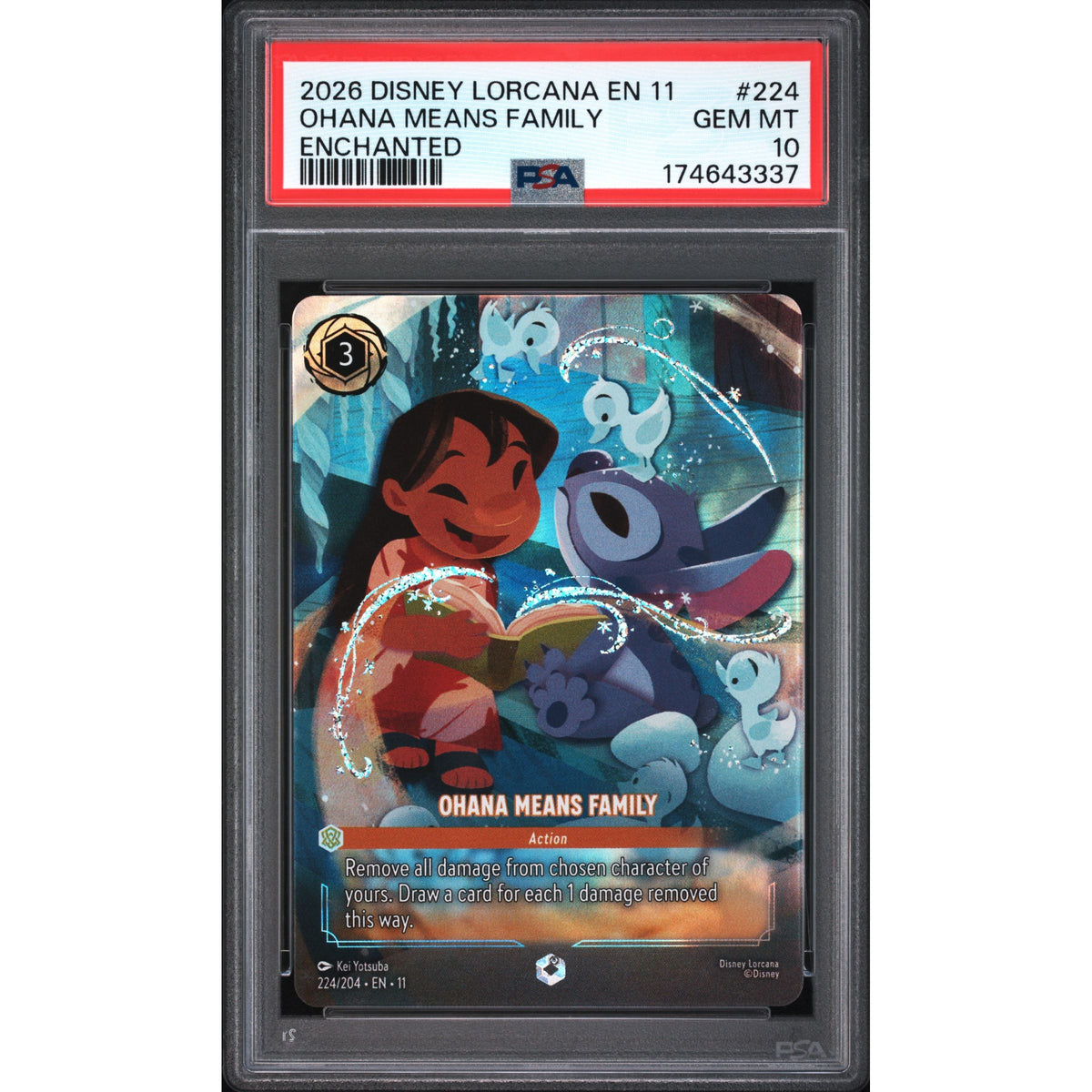 Lorcana: Ohana Means Family #224 PSA 10-174643337