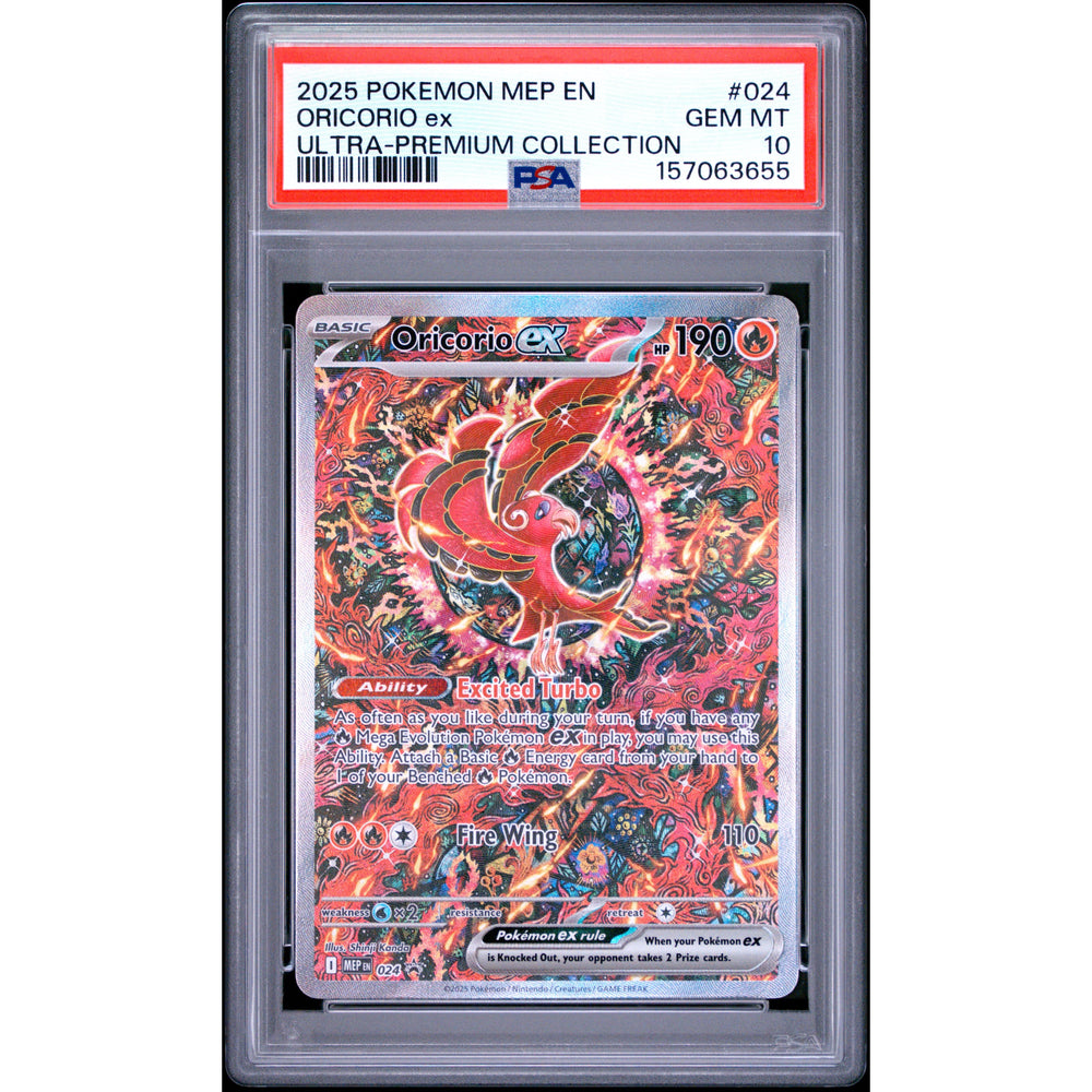 Pokémon TCG: Oricorio Ex #024 PSA 10 - Mega Evolution Promo
