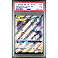 Pokémon TCG: Solgaleo & Lunala GX 216 PSA 9 - Cosmic Eclipse