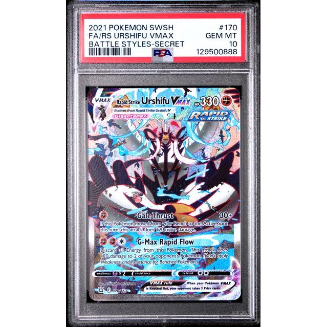 Rapid Strike Urshifu VMAX #170 PSA 10 – Battle Styles