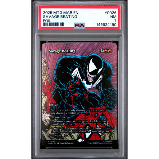 Magic the Gathering: Savage Beating #0026 PSA 7-145624180