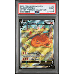 Pokémon TCG: Charizard V #260 PSA 9 - Sword & Shield Black Star Promo