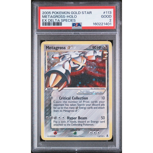 Pokémon TCG: Metagross Holo #113 PSA 2-160221401