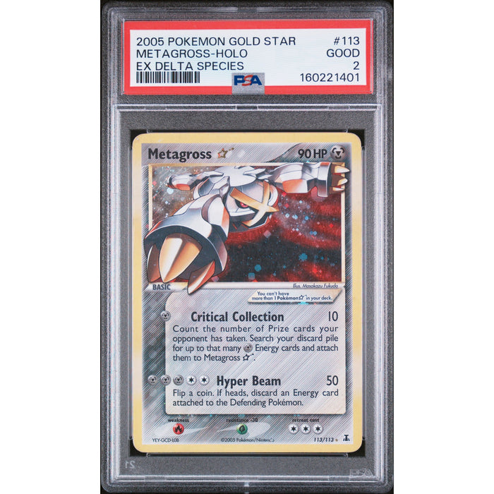 Pokémon TCG: Metagross Holo #113 PSA 2-160221401