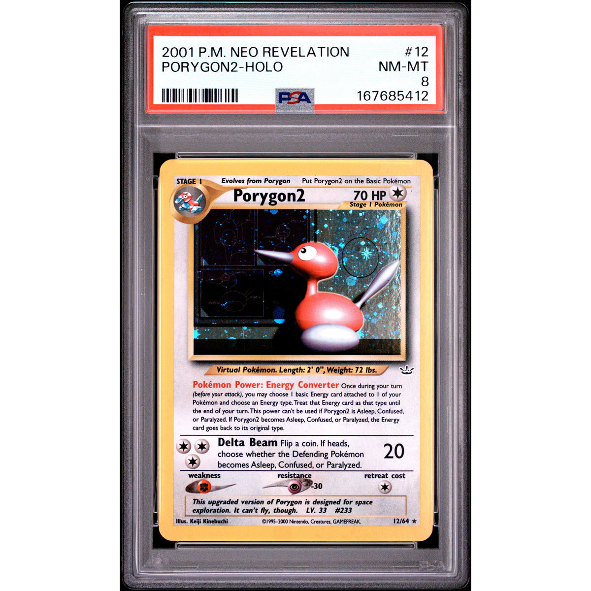 Pokémon TCG: Porygon2 Holo #12 PSA 8-167685412