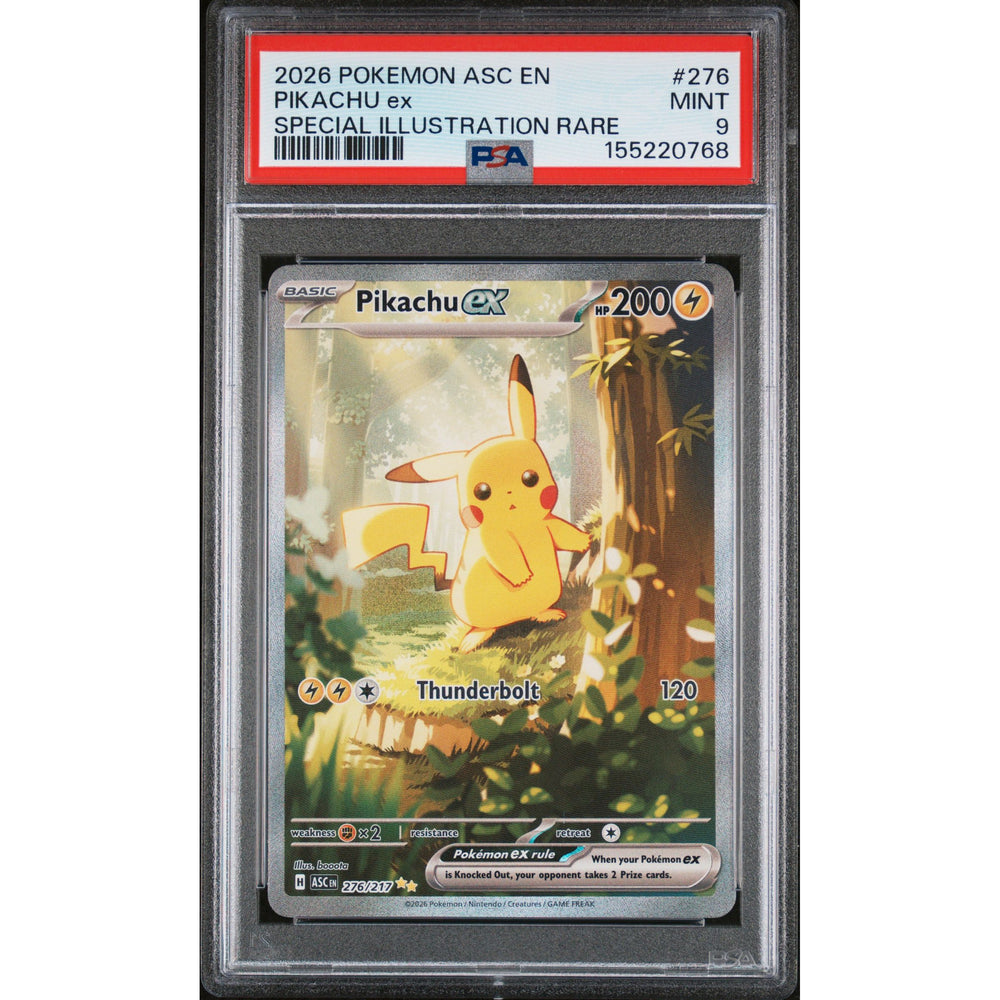 Pokémon TCG: Pikachu Ex #276 PSA 9 - Ascended Heroes