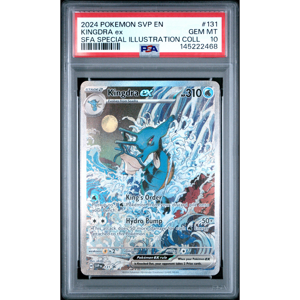 Pokémon TCG: Kingdra Ex #131 PSA 10 - Scarlet & Violet Black Star Promos