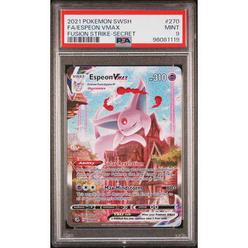 Pokémon TCG: Espeon Vmax 270 PSA 9 - Fusion Strike