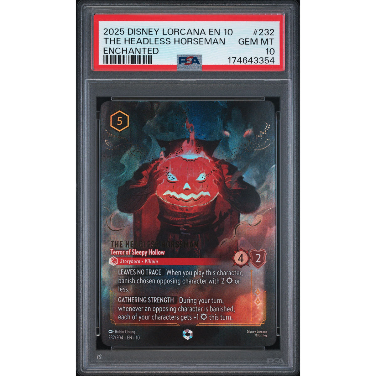 Lorcana: The Headless Horseman #232 PSA 10-174643354