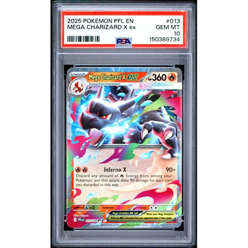 Pokémon TCG: Mega Charizard X Ex #013 PSA 10-150389734