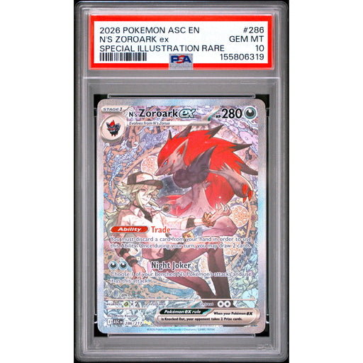 Pokémon TCG: N's Zoroark Ex #286 PSA 10-155806319