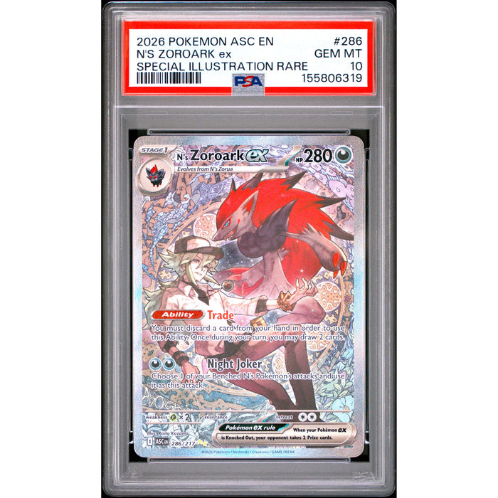 Pokémon TCG: N's Zoroark Ex #286 PSA 10-155806319