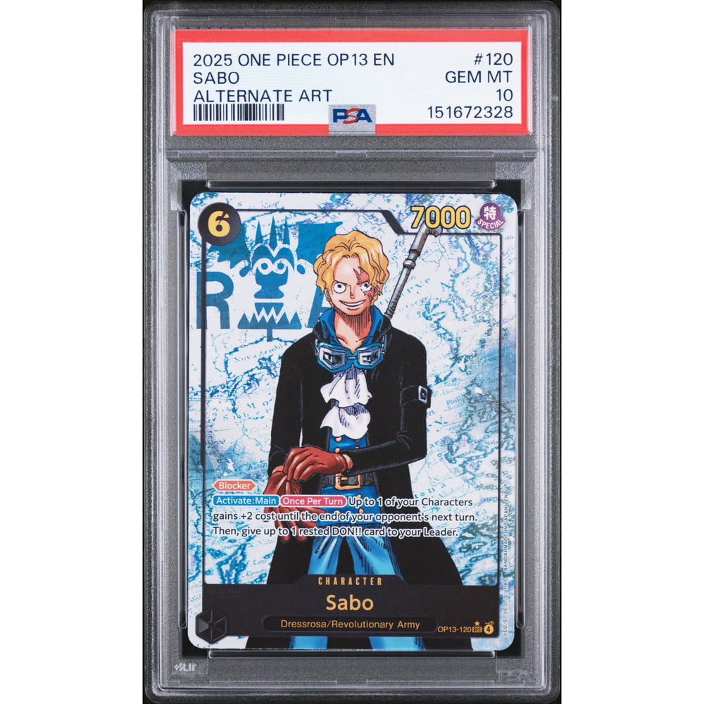 One Piece TCG: Sabo #120 PSA 10