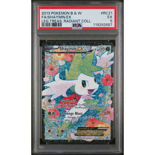 Pokémon TCG: Shaymin Ex RC21 PSA 5 - Legendary Treasures