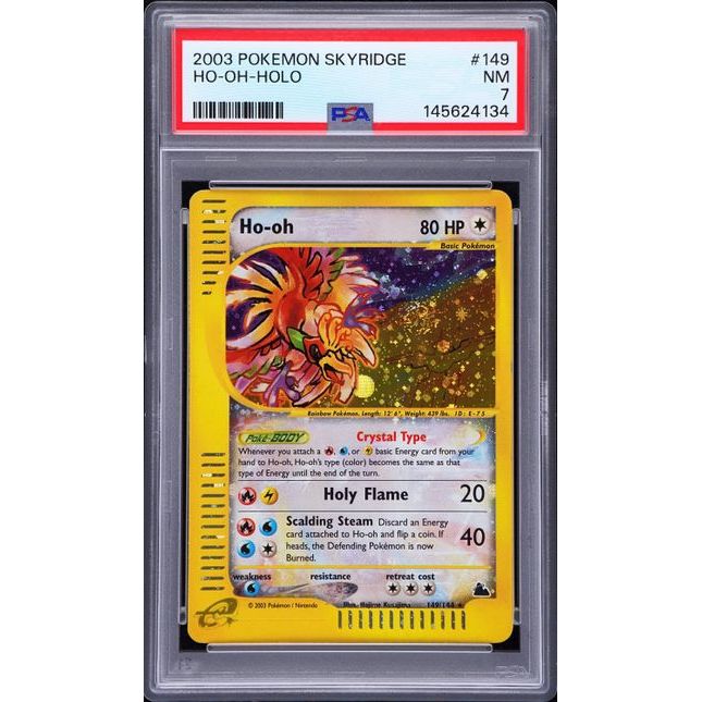 Pokémon TCG: Ho-Oh #149 PSA 7 holo - Skyridge