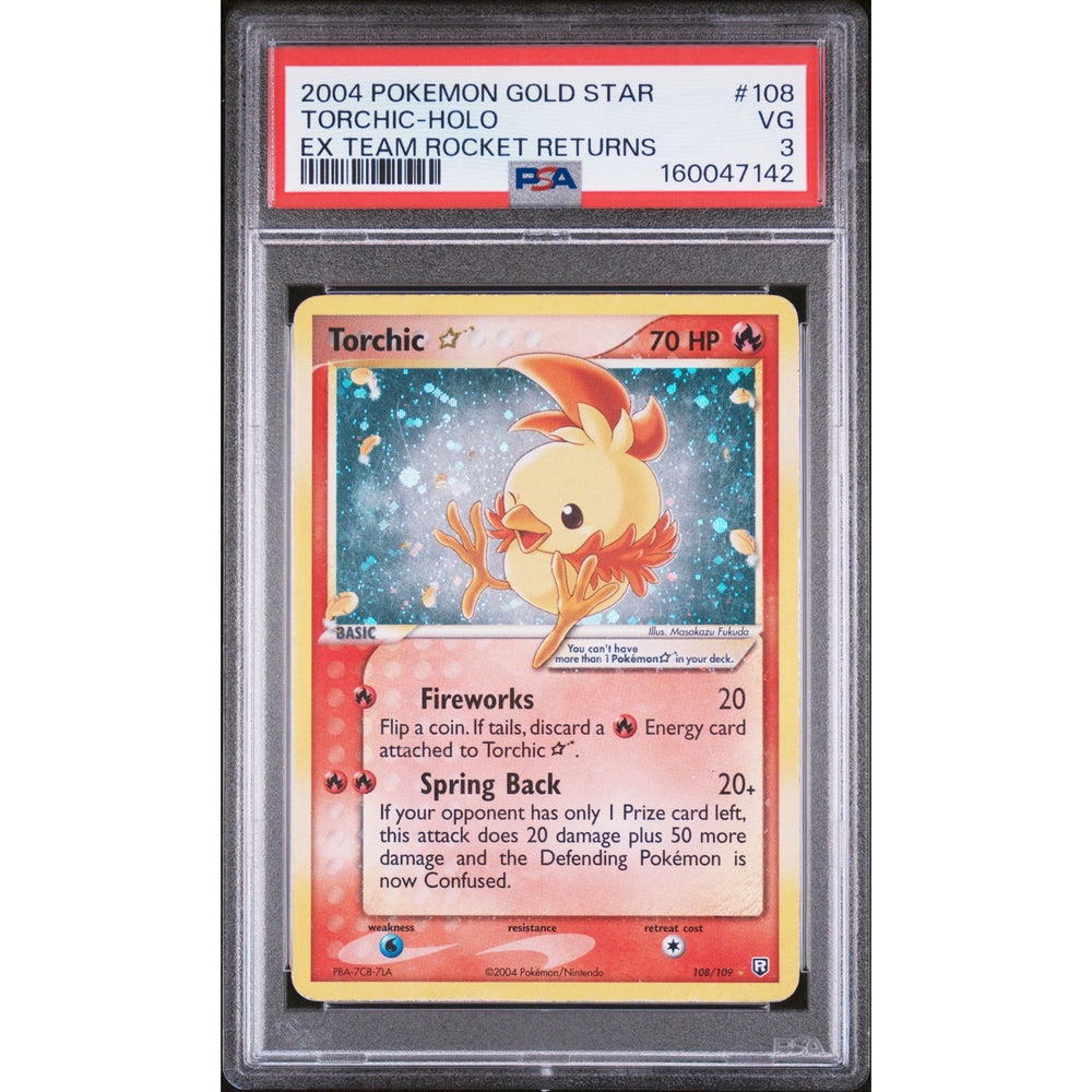 Pokémon TCG: Torchic holo #108 PSA 3