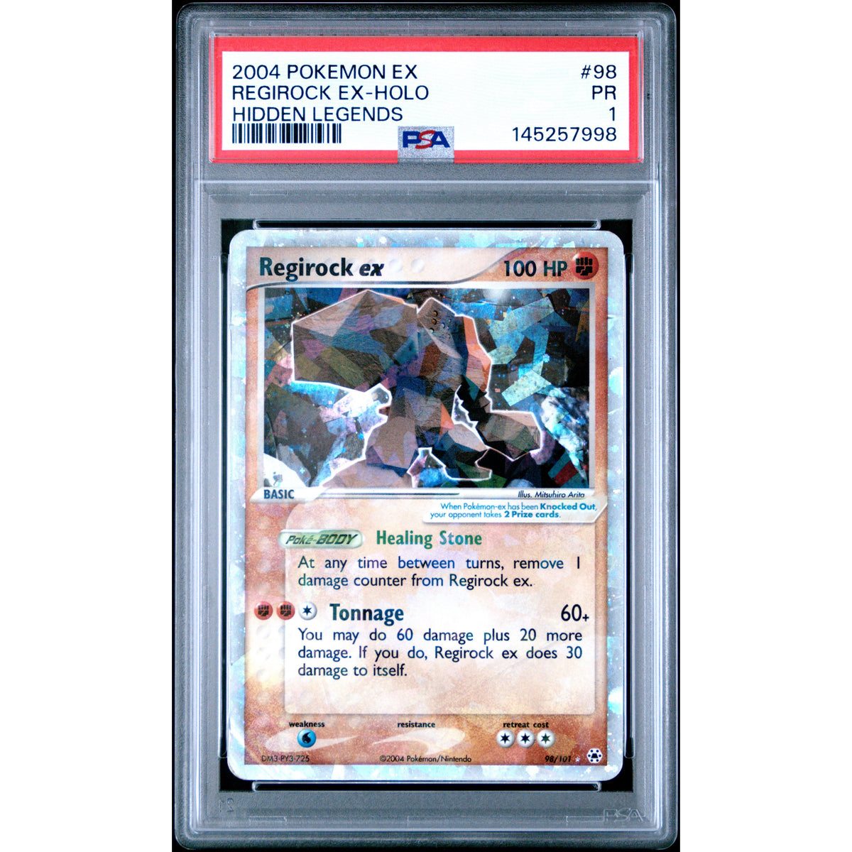 Pokémon TCG: Regirock Ex #98 PSA 1-145257998