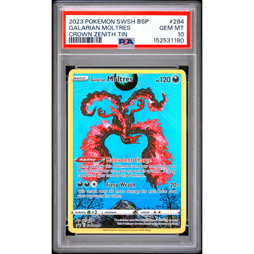 Pokémon TCG: Galarian Moltres #284 PSA 10-152531180