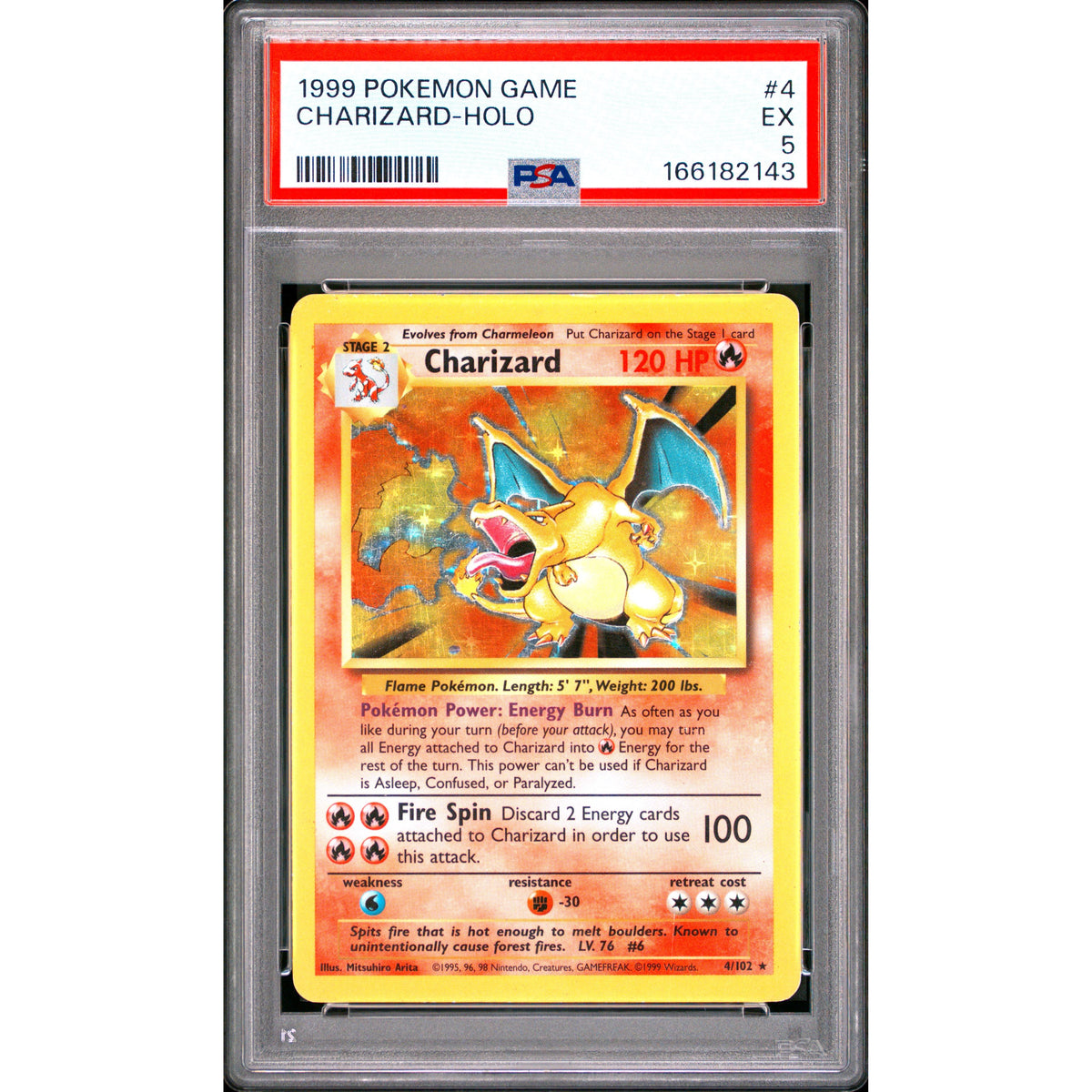 Pokémon TCG: Charizard Holo #4 PSA 5-166182143