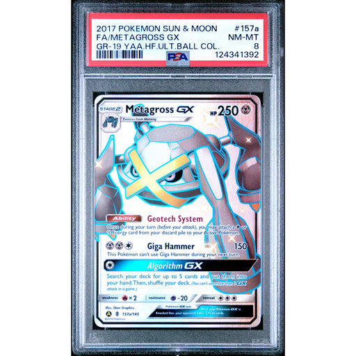 Pokmon TCG: Metagross Gx 157a PSA 8 - Guardians Rising Pokmon TCG: Metagross Gx 157a PSA 8 - Guardians Rising