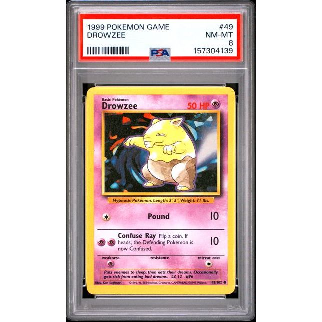 Pokémon TCG: Drowzee #49 PSA 8-157304139