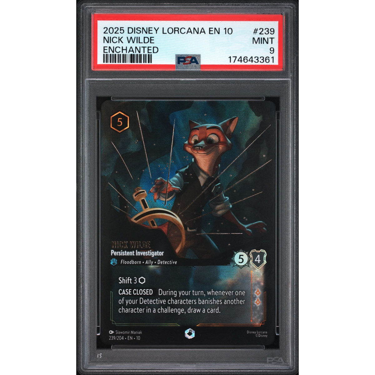 Lorcana: Nick Wilde #239 PSA 9-174643361