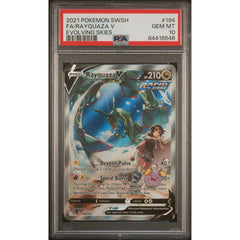 Pokémon TCG: Rayquaza V #194 PSA 10 - Evolving Skies