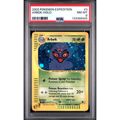 Pokémon TCG: Arbok Holo #3 PSA 8 - Expedition Base Set