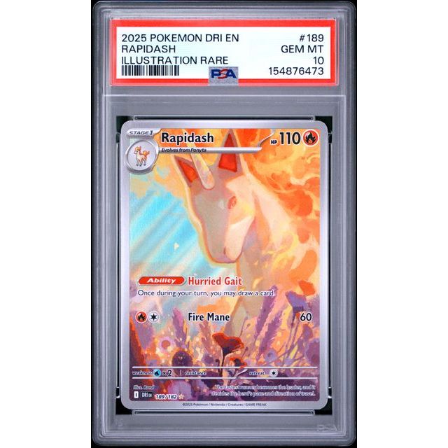 Pokémon TCG: Rapidash #189 PSA 10 - Destined Rivals