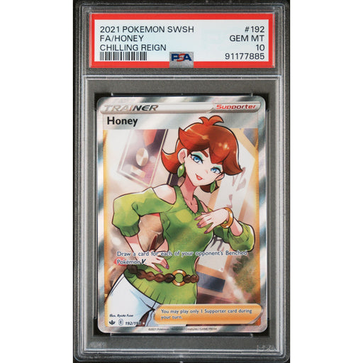 Pokémon TCG: Honey 192 PSA 10 - Chilling Reign