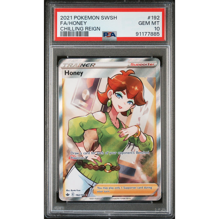 Pokémon TCG: Honey 192 PSA 10 - Chilling Reign
