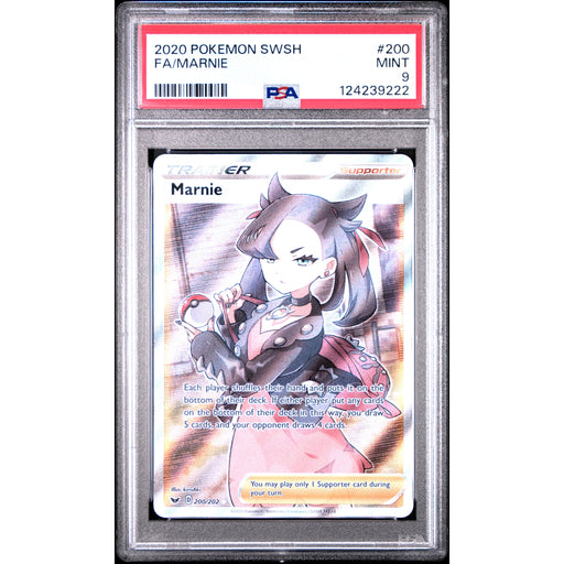 Pokémon TCG: Marnie 200 PSA 9 - Sword & Shield